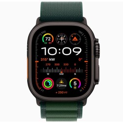 Apple Watch Ultra 2 GPS + Cellular, 49 мм Alpine Loop (черный/темно-зеленый), размер M