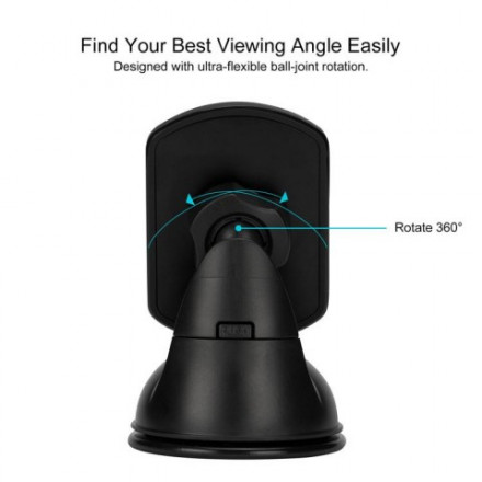 Автомобильный держатель Pitaka Magmount Qi Suction Cup на присоске